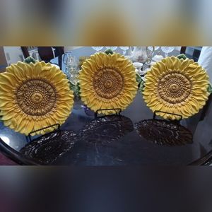Pier 1 Sunflower Plates